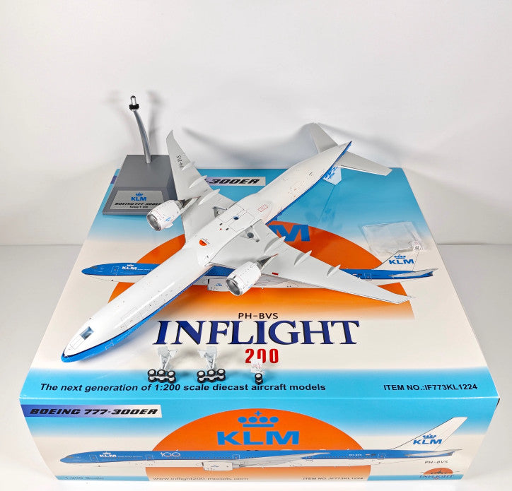 1:200 InFlight KLM B777-300ER PH-BVS Passenger Airplane Diecast Plane Model