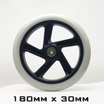 1pc 200/180/175/145/120/40/30/24mm Scooter Skating Wheel Tire PU Skateboard 12 V
