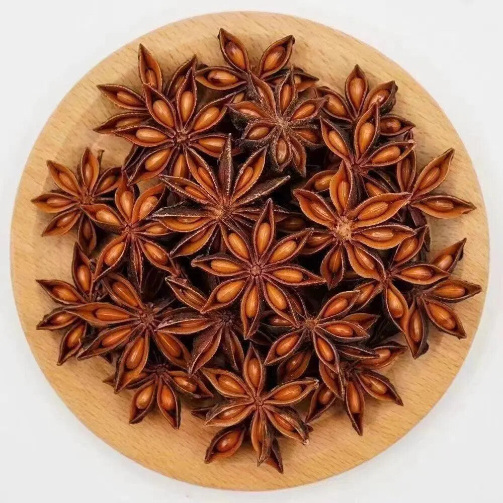 Premium 100 - 500 Gram Star Anise Whole -Refreshing Herbal Tea for Digestive Aid