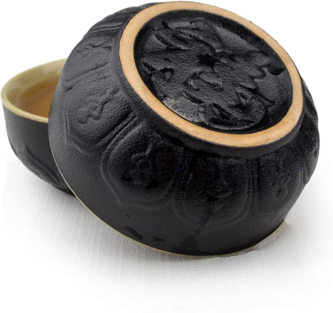 Travel Set KungFu Tea Black 200ml Pot Cups with Black Portable Packaging Bag