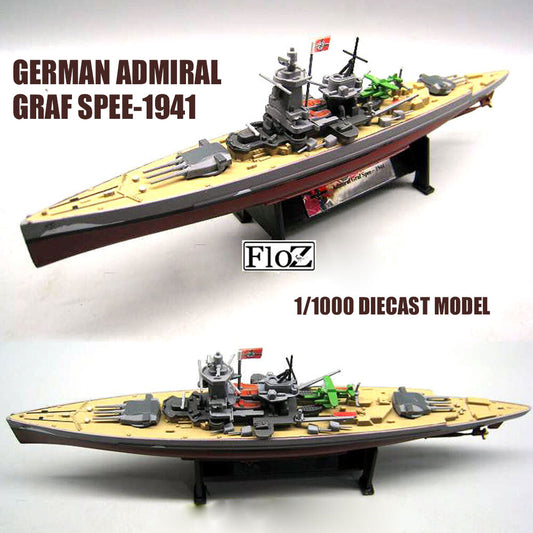 GERMAN ADMIRAL GRAF SPEE-1941 1/1000 diecast model ship amer