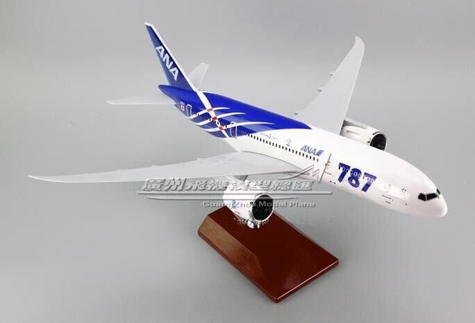 43CM ANA DREAM LINER BOEING 787 JA802A Passenger Airplane Resin Aircrarft Model