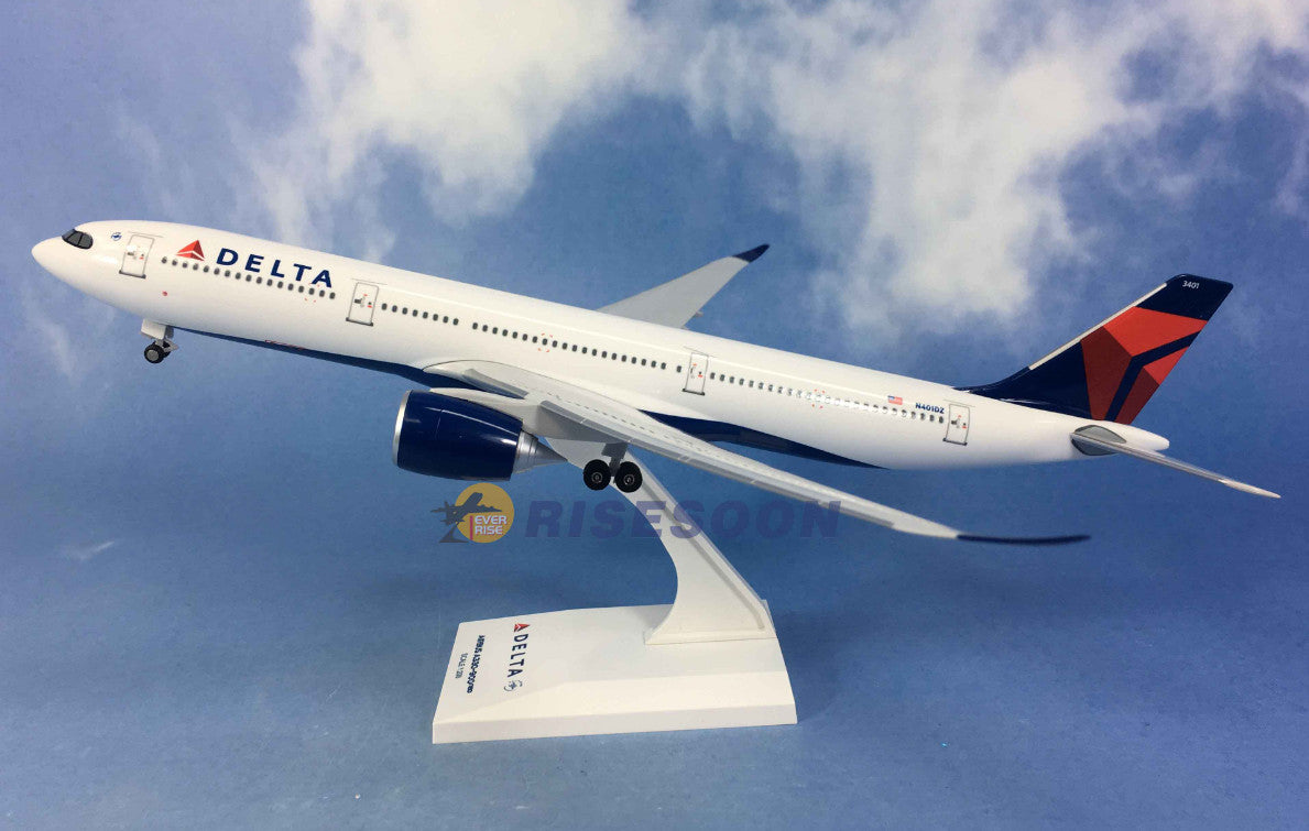 32CM 1:200 Risesoon DELTA AIRBUS A330-900 Passenger Airplane ABS Plastic Model