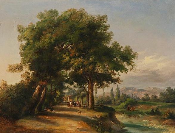 oil painting 100% handpainted on canvas "landscape"