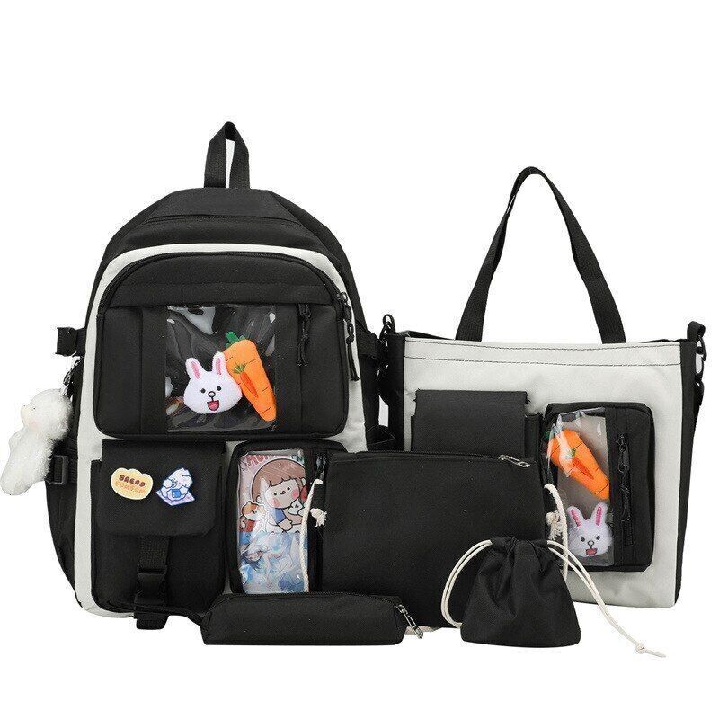 Women Backpack Multi Pockets Student Schoolbags Leisure Rucksack Backpack