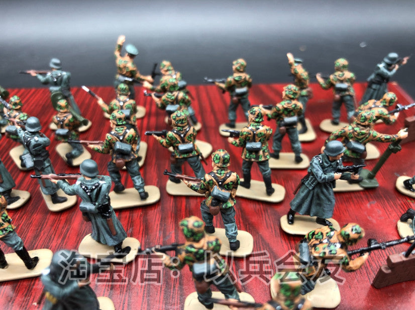 1/72 48Pcs World War II German Soldier Model