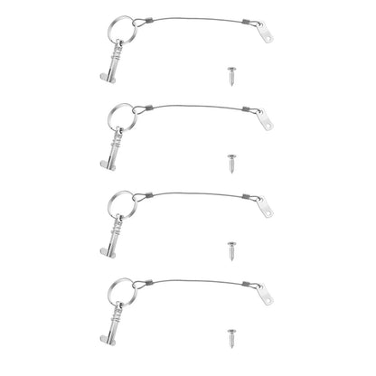 Marine Stainless Steel Quick Release Pin w/Toggle Spring for Boat Tops 4PACK