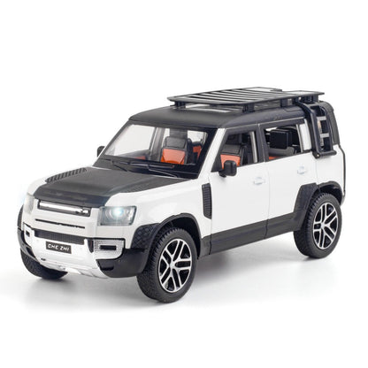 1/24 Sound&Light Model Pull-Back Car Toy Vehicle Collection Dislay White A