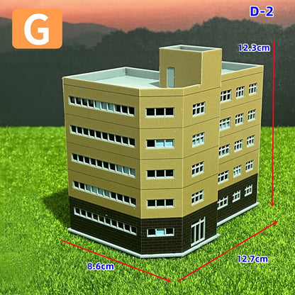 1:150 N Scale Train Railway Modern Scene Office Building Model Toys