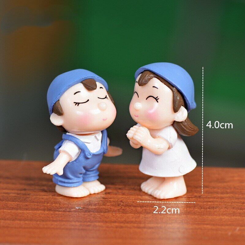 Decoration DIY Landscaping Accessories Material 1Pair Micro Landscape Couple
