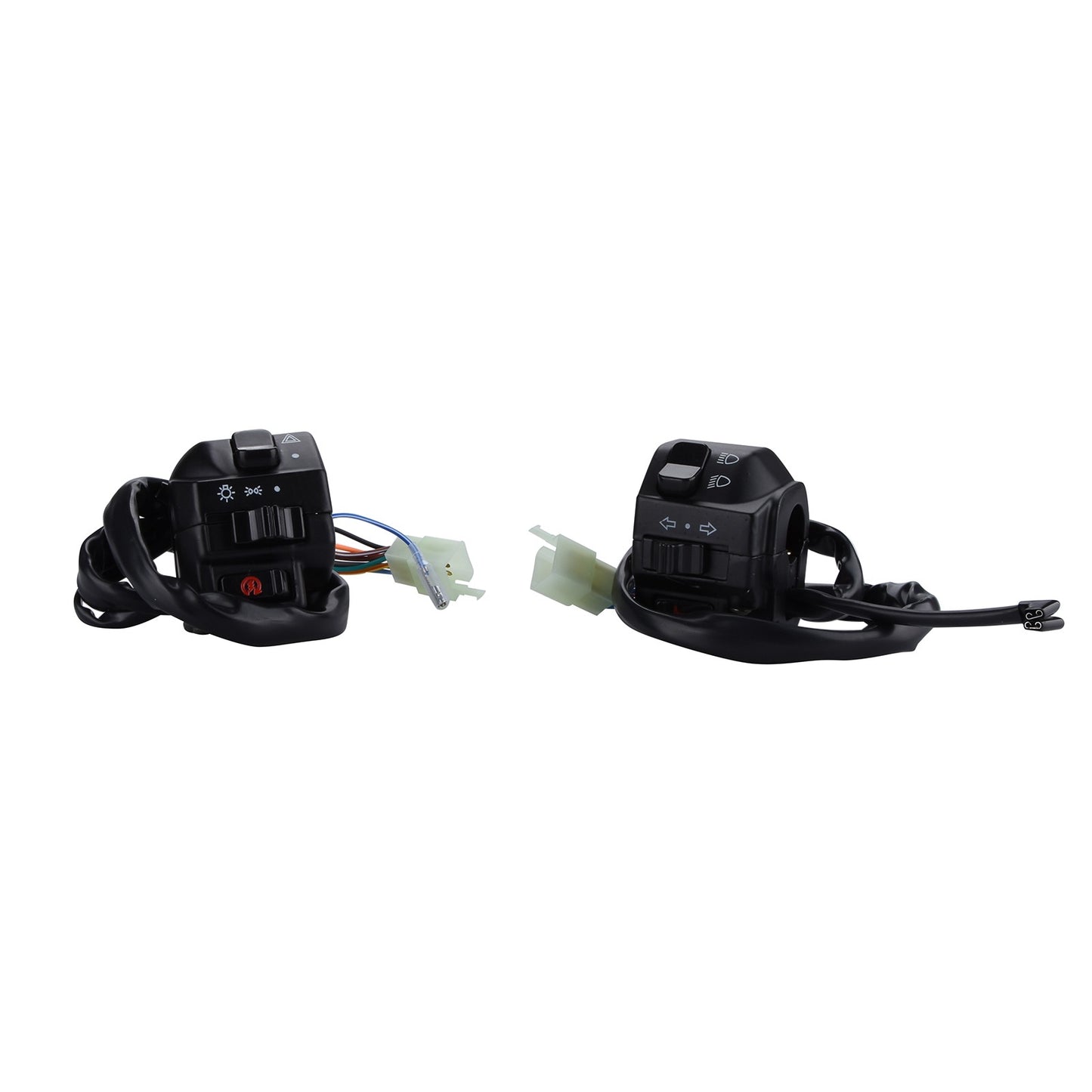 1 Pair 22mm 7/8" Universal Motorcycle Handle Bar Switch Control For Cafe Racer