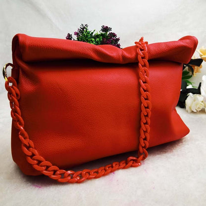 Handbag Mobile Phone Pockets Portable Leather Purse 32*28 CM Accessories Cowhide