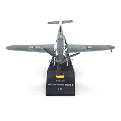 1/72 1942 WWII Bf-109 Fighter Aircraft Plane Diecast Model Collection for Men