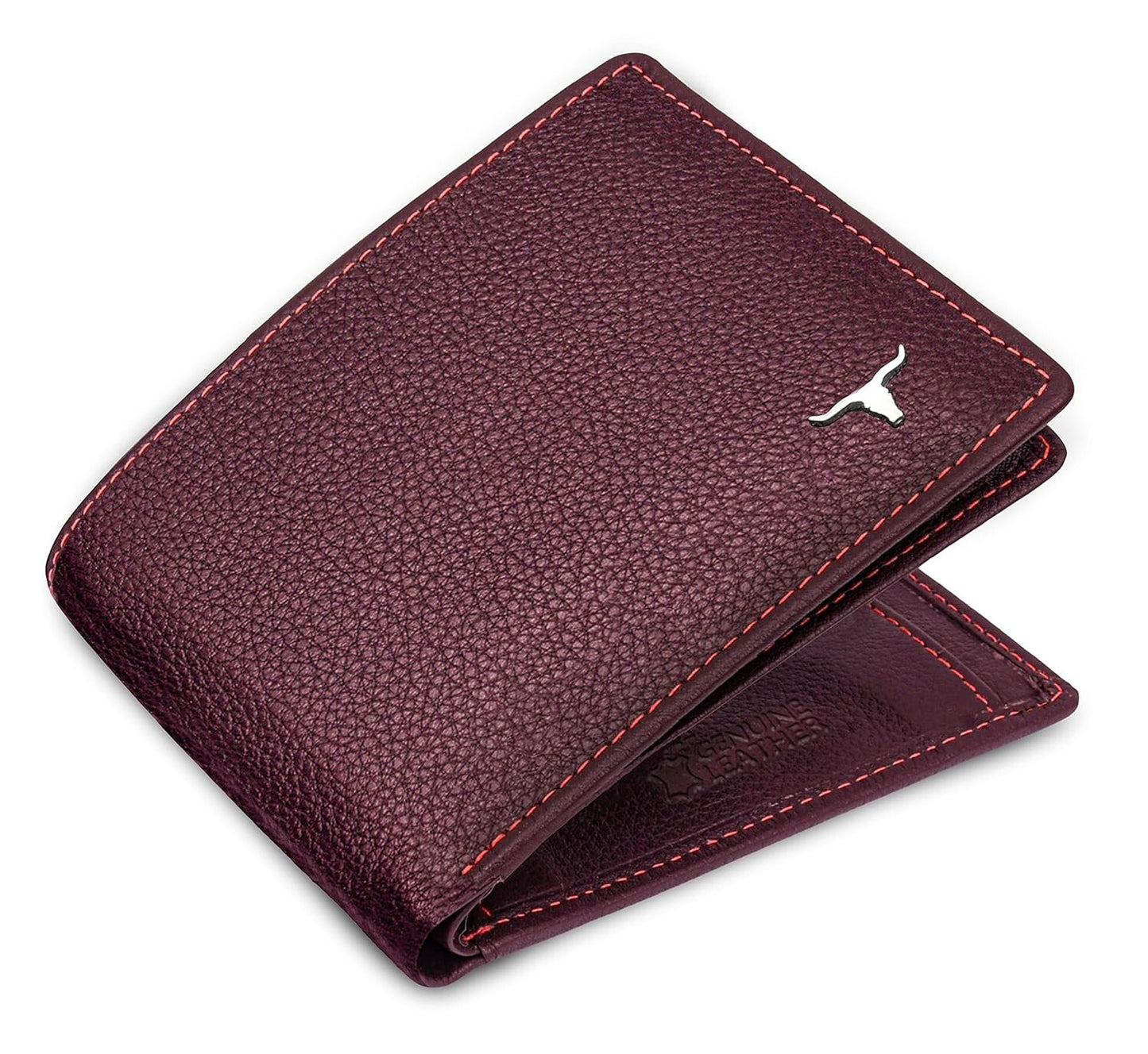 New Brown Bi-Fold Leather Men's Wallet RFID Protection Gift Item
