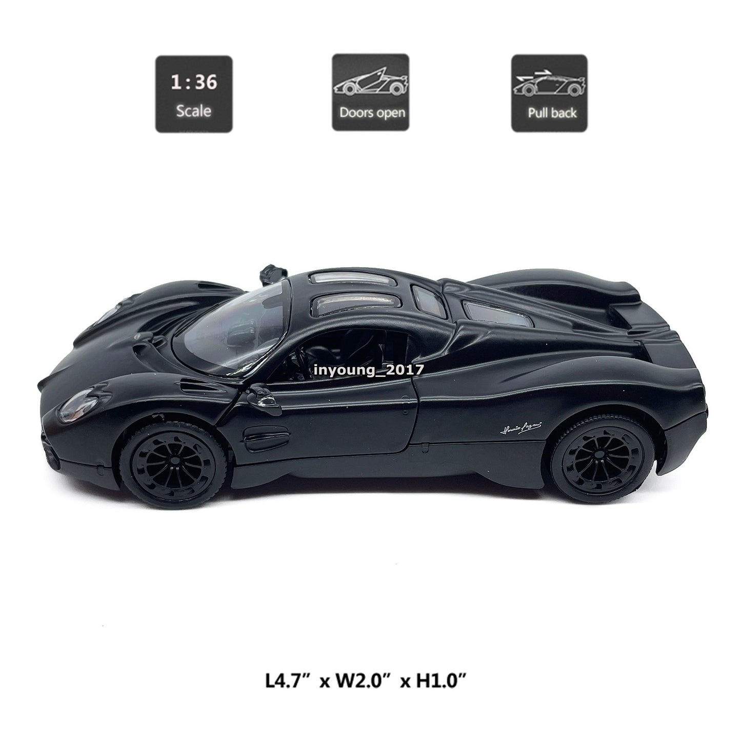 1/36 Pagani Utopia Model Car Metal Diecast Toy Vehicle Toys for Boys Kids Gifts