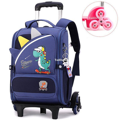 School Bag Wheels School Trolley Backpack Girls Wheeled Backpack School Bags