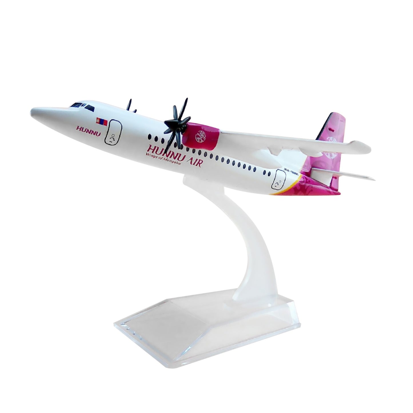 1/400 16cm Aircraft Mongolia Hunnu Fokker F50 FK-50 Alloy Plane Model Collection