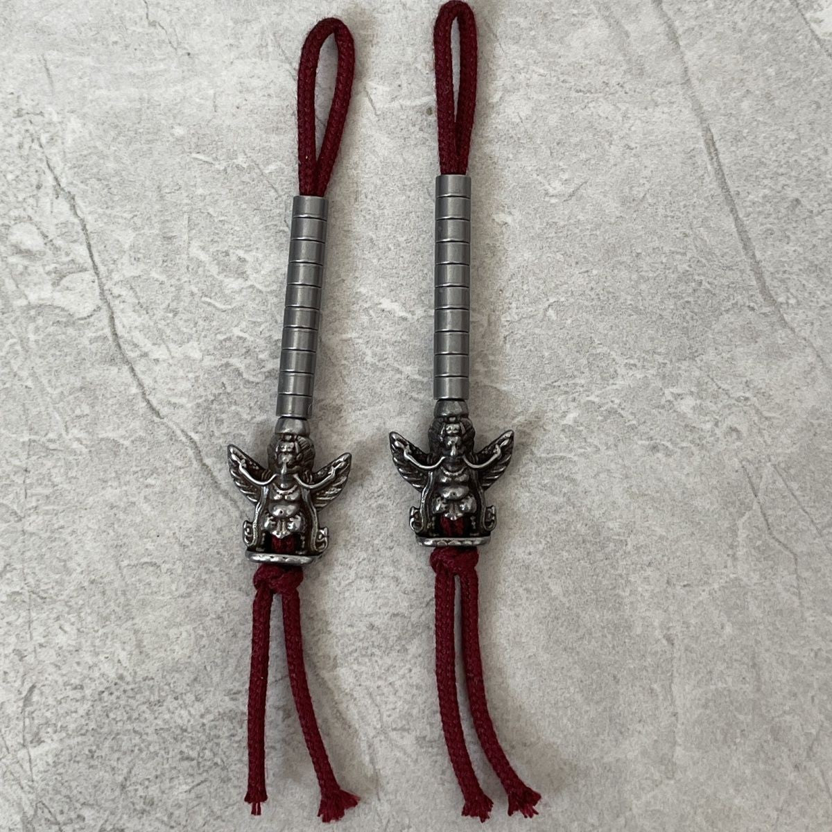 Tibetan Tiek Iron Counter Bead 4mm Barrel Side Pendant Mala Accessory Handmade