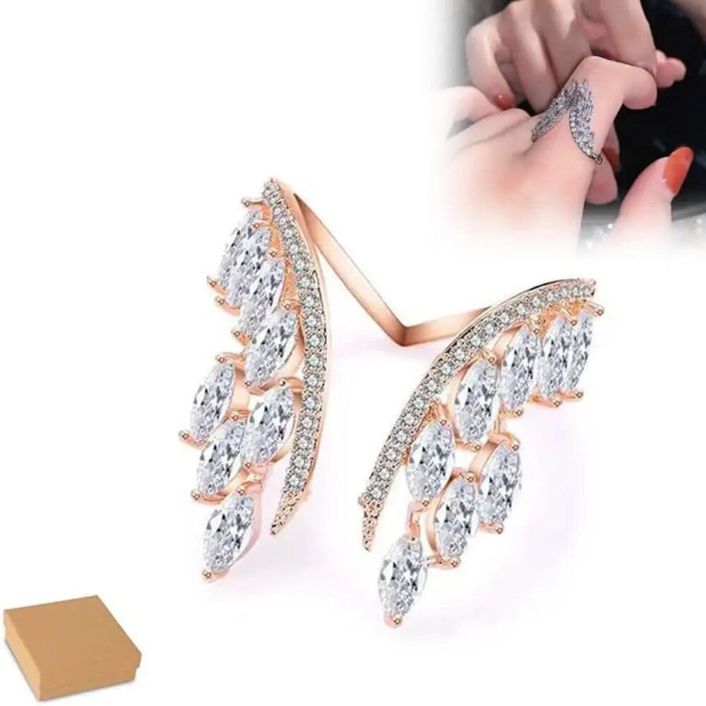 Fashion Bridal Open Bangle Bracelet Angel Wings Design for Women Accessories