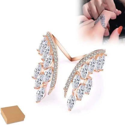 Fashion Bridal Open Bangle Bracelet Angel Wings Design for Women Accessories