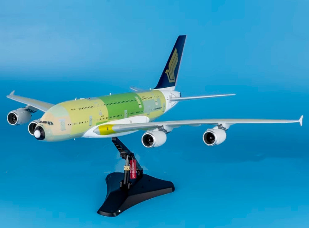 1:200 37CM JC Wings SINGAPORE AIRLINES AIRBUS A380 Aircraft Diecast Plane Model