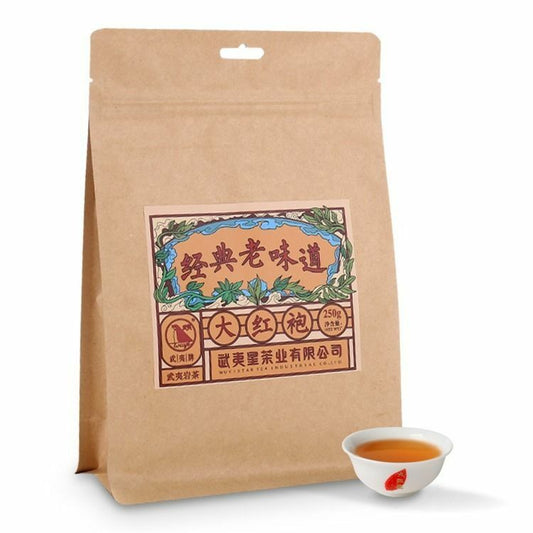 Wuyi Star Classic Old Flavor Big Red Robe Da Hong Pao Fujian Oolong Tea 250g -