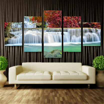 South East Asia Beach Landscape 5 Panel Canvas Print Wall Art Poster Home Decor