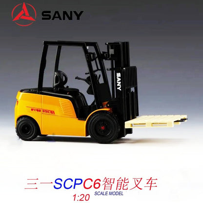 1:20 SANY SCPC6 Smart Forklift Truck Contruction Machine Equipment Diecast Model