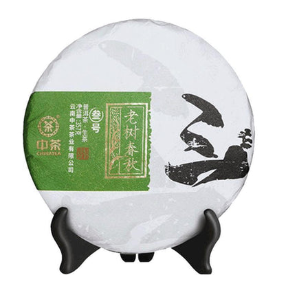 Chinese Tea CHINATEA Yunnan Laoshu Chunqiu No. 3 Pu'er Pu-erh Raw Tea Cake 357g
