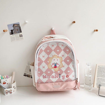Backpack Cute Transparent School Backpack Bags Nylon 32*42*13 CM Polyester Purse