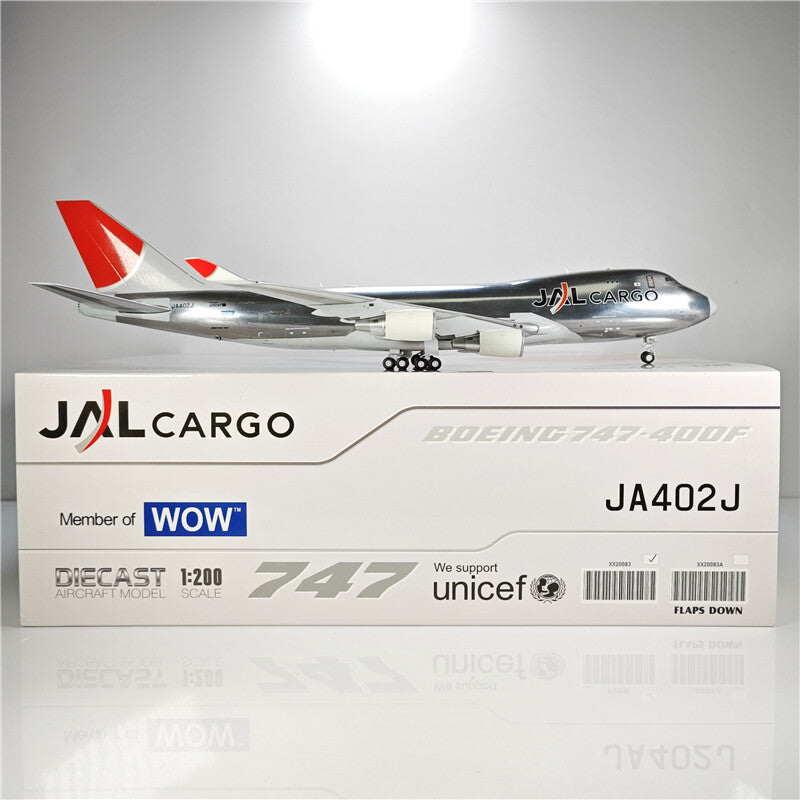 1:200 JC Wings JAL CARGO BOEING B747-400F Passenger Plane Diecast Aircraft Model