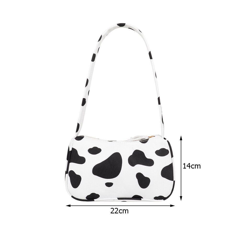 Animal Pattern Canvas Shoulder Bag Vintage Small Purse Square Handbag 22*14*8 CM