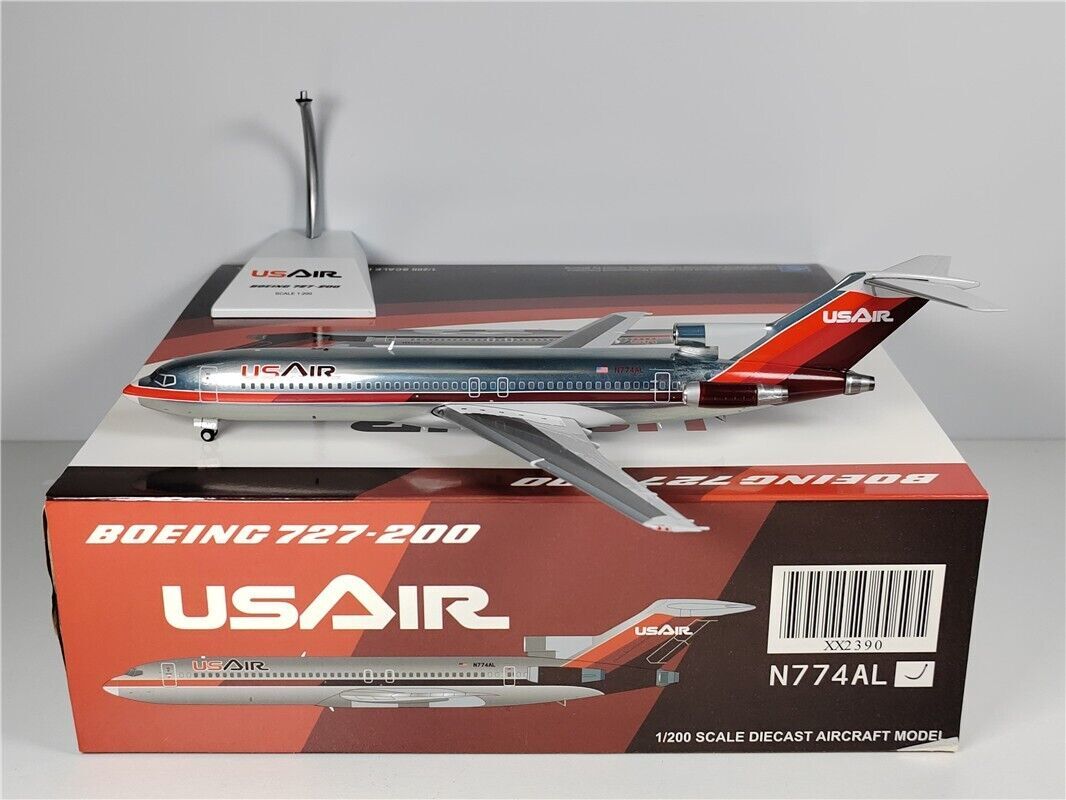 1:200 JC Wings US AIRBOEING 727-200 Passenger Airplane Diecast Aircraft Model