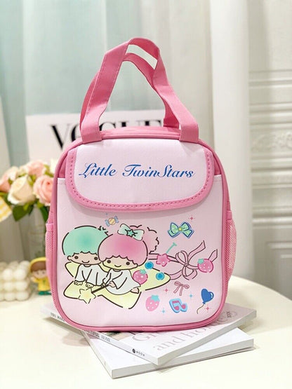 My Melody Cinnamoroll Kuromi Hello Kitty Lunch Bag Insulated Cooler Handbag Tote