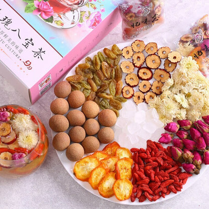 180g Babao Tea 15 Bags Longan Rose Jujube Herbal Tea Health Care Natural
