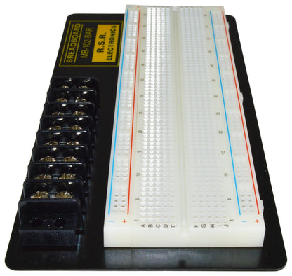 830 Point Solderless Breadboard with 8 Position Terminal Block