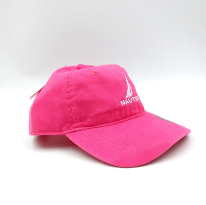Nautica Hat Adjustable Sport Baseball Cap Tennis Driving Rose Red Rare Unisex