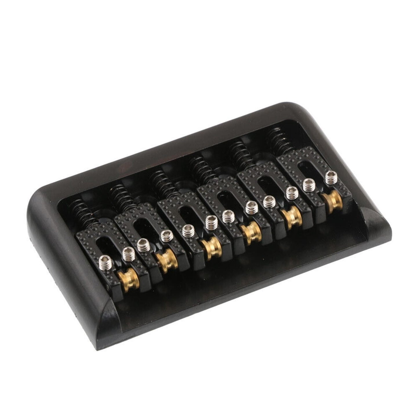 6 String Roller Saddle Hardtail Bridge Durable For Electric Guitar Replacement