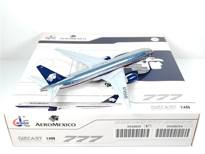 1:400 JC Wings AEROMEXICO BOEING B777-200ER Passenger Airplane Diecast Model