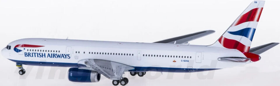 1:400 JC Wings BRITISH AIRWAYS BOEING 767-300ER Passenger Airplane Diecast Model