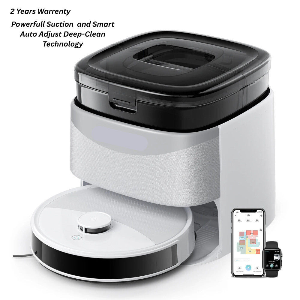 M3L Robot Vacuum Cleaner 12000Pa Suction DToF Nav All-in-One Base Dock