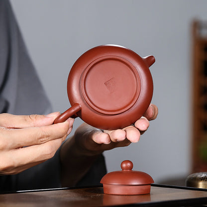 220ml yixing zisha Pottery Handmade tea pot marked dahongpao clay kungfu teapot