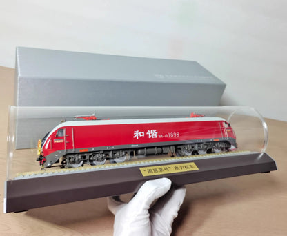 1:64 43CM Zhou Enla HXD1D1898 Electric Locomotive Passenger Train Diecast Model
