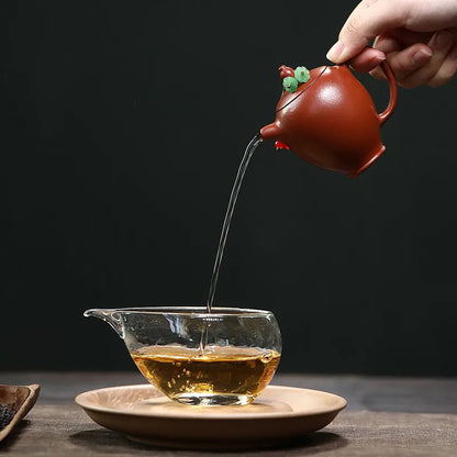 110ml Chinese Yixing Tea Infuser Kettle Handmade Zisha Tea Set