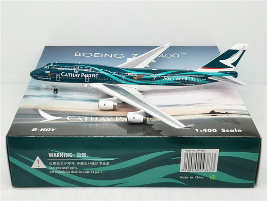 1:400 Phoenix CATHAY PACIFIC BOEING B747-400 Airplane Diecast Aircraft Model