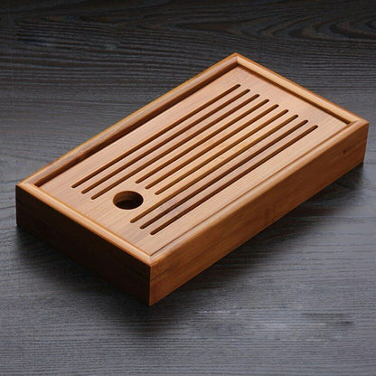 Chinese Bamboo Tea Tray Solid Bamboo Tea Board Kung Fu Tea Tools for Cup Tray