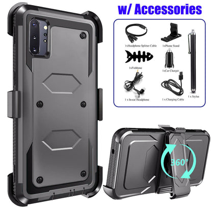 For Samsung Galaxy Note10+ Heavy Duty Clip Holder Case Cover, / Accessory