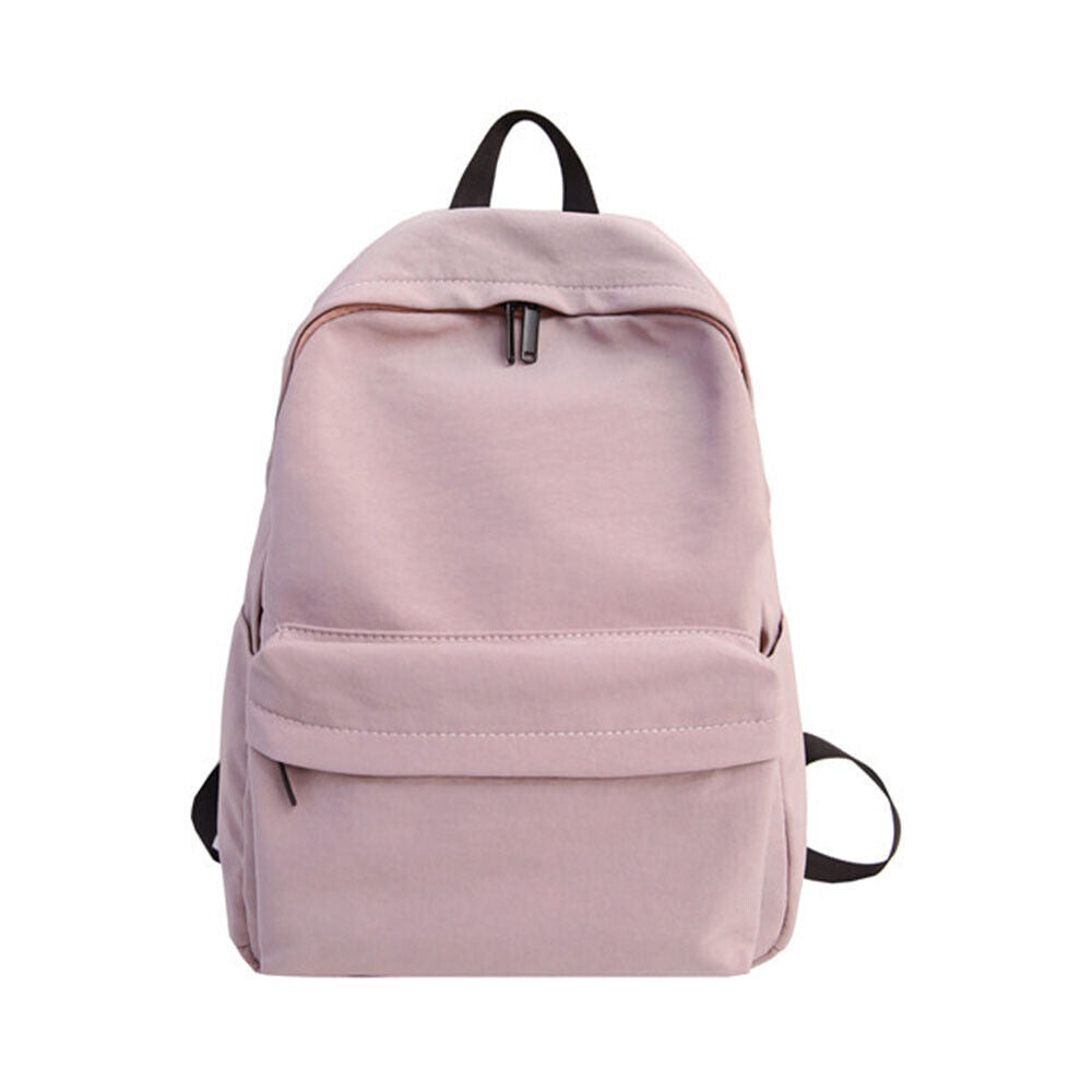 Large Capacity School Bag Shoulder Bag Solid Color Backpack Travel Backpacks DIY