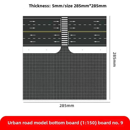 1/150 Building Model City Road Building DIY Scene Display Model Gifts