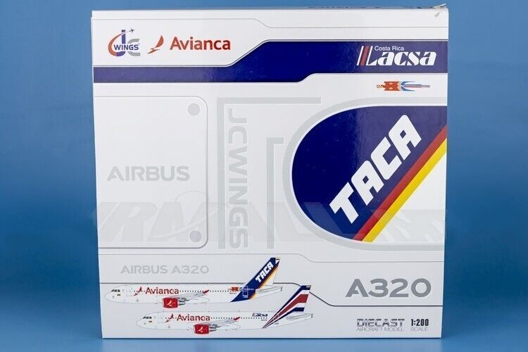 1:200 JC Wings Avianca AIRBUS A320 Passenger Aircraft Diecast Airplane Model